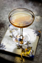 Cartusian Sazerac Chartreuse cocktail. Photo from Saveur